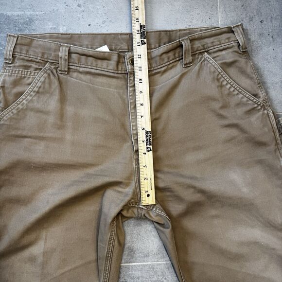 CARHARTT 40x30 Carpenter B324 DKH Relaxed Fit Twill Utitlity Work Pants Tan M - Picture 6 of 16